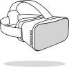 Illustration d'un casque de réalité virtuelle